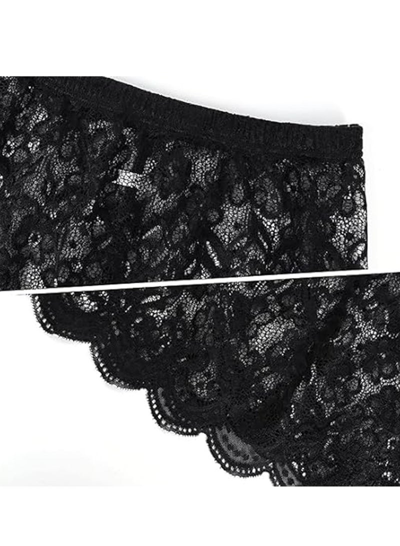 SOLARAE Lace Shirt Extender for Women, Adjustable Lace Skirt Layering Fake Tops Lower Sweep 2 Pack - Image 3