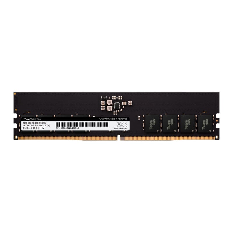 TEAMGROUP Elite DDR5 16GB 6000Mhz PC548000 CL48 NonECC Unbuffered UDIMM 288 Pin PC Computer Desktop Memory Module Ram Supports Intel AMD TED516G6000C4801 - Image 2