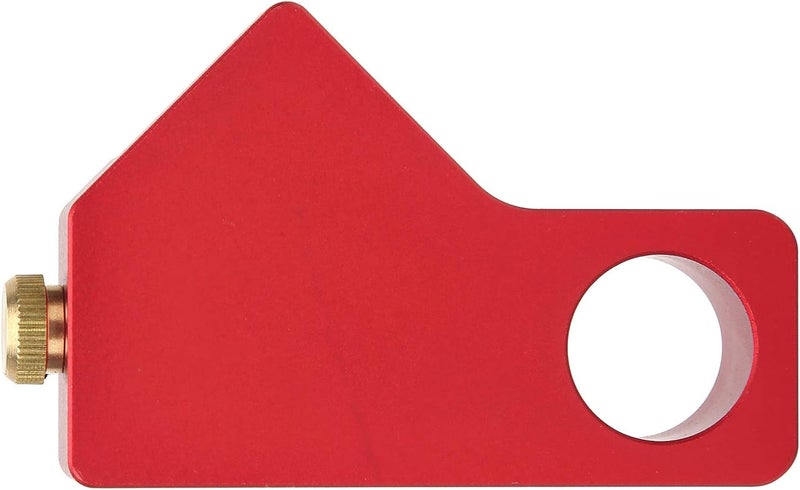 Woodworking Ruler Positioning Adjuster, Woodworking Scribing Locator with Aluminum Alloy Build, Precision Measuring Limiter for Steel Rulers 24.5–30mm Wide, Carpenter Tool for (Red) - Image 5