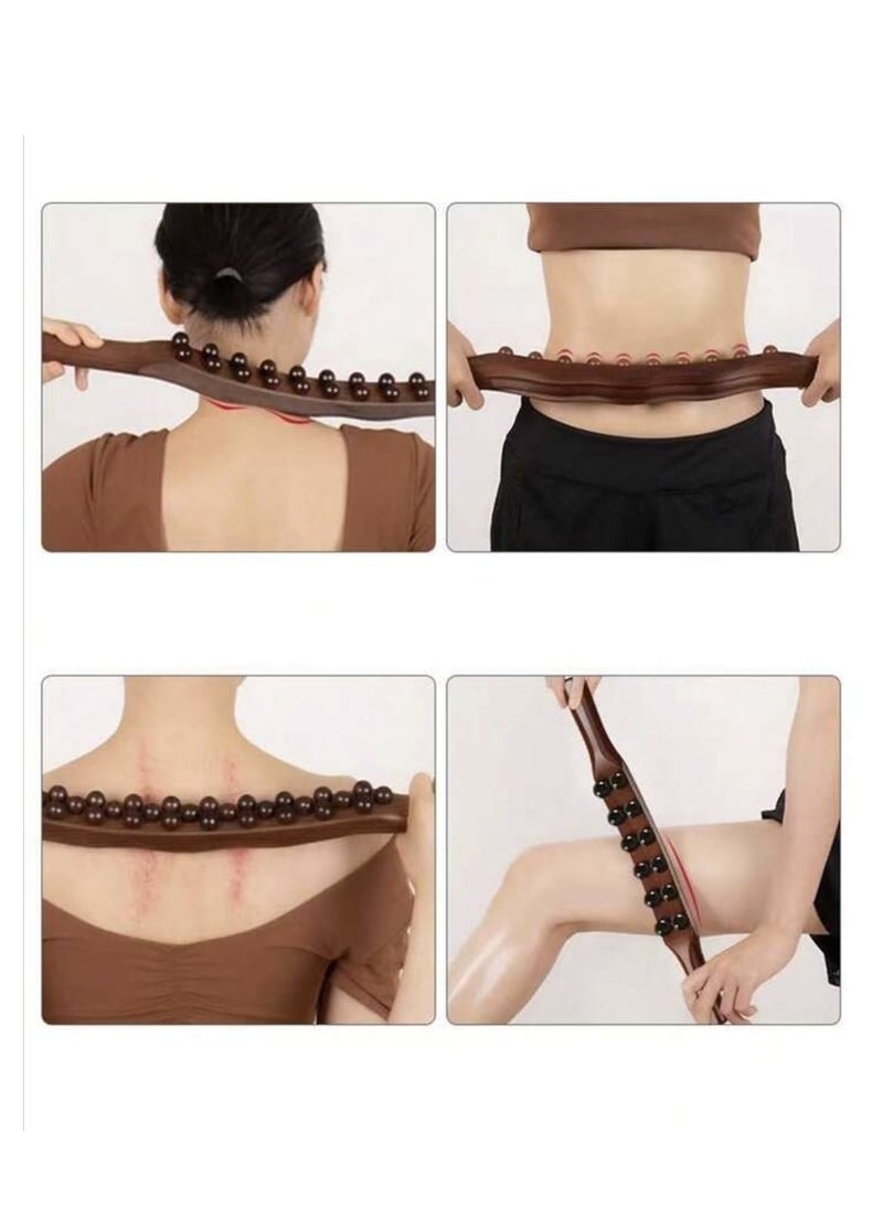 Loquat 1pc Double-Sided Massage Stick, Can Be Used for Feet, Neck, Back and Full Body Massage - Image 2