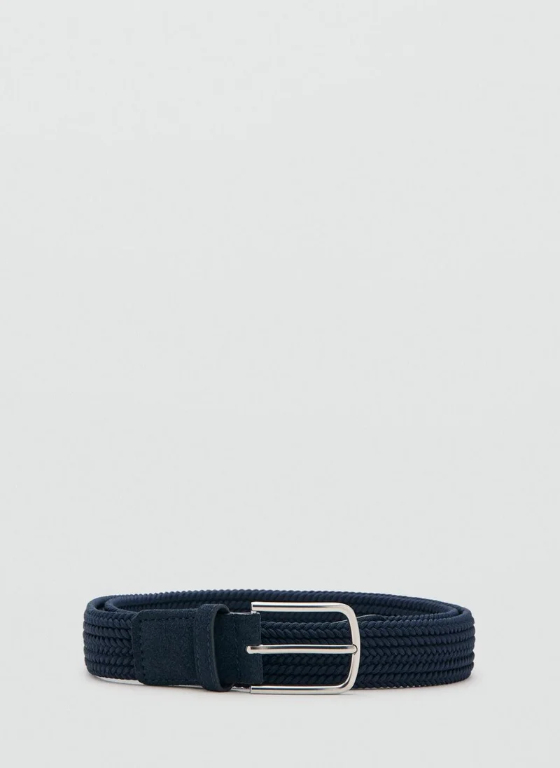 Braided elastic belt