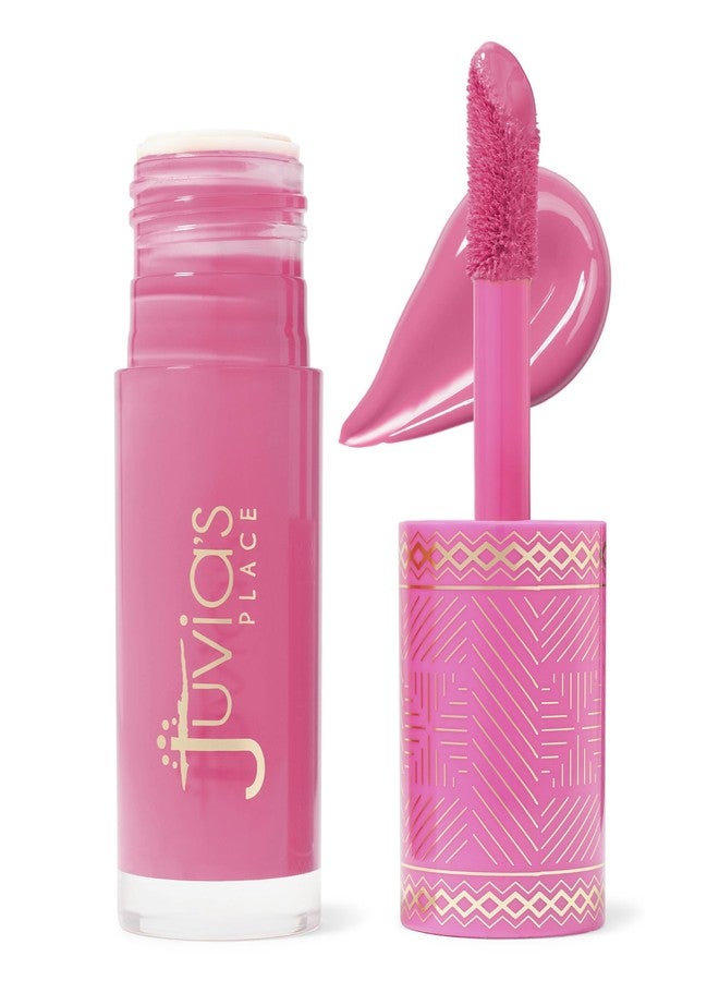Juvia's Place خدود سائلة ملونة من جوبيا - تينت رطب لشفاه باربي روز - مكياج مضيء بصفة طبيعية يدوم طويلاً، كريم ناعم قابل للبناء يناسب جميع ألوان البشرة، لمسة خفيفة ونهاية خالية من العيوب. - Image 1