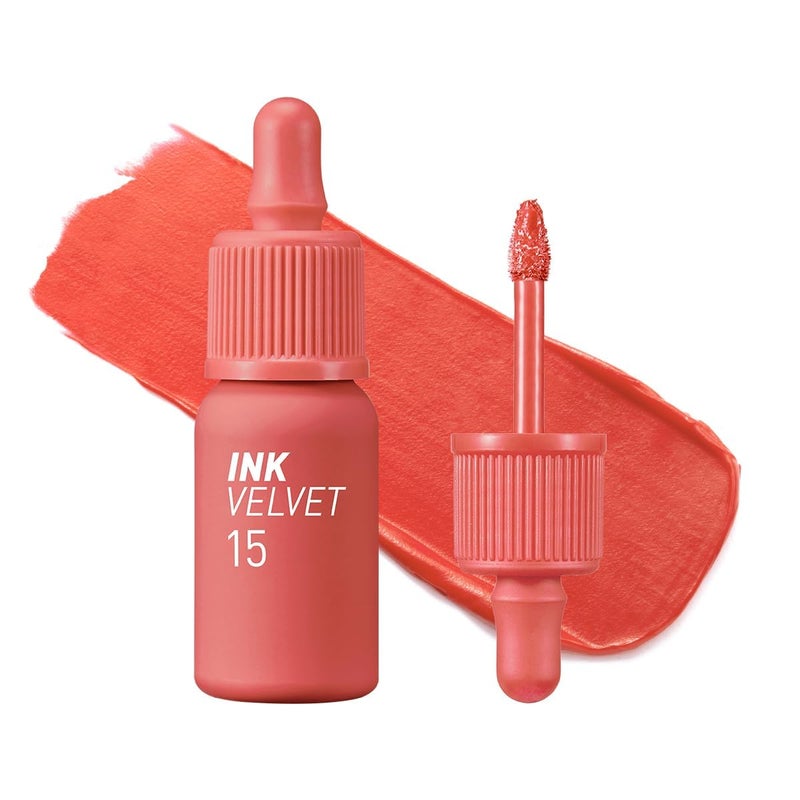 Peripera Ink the Velvet Lip Tint - High Pigment Color, Longwear, Weightless, Not Animal Tested, Gluten-Free, Paraben-Free (015 BEAUTY PEAK ROSE) - Image 1
