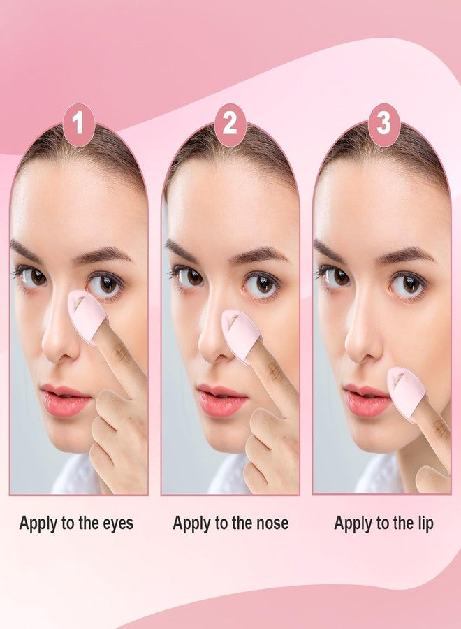 COSLUXE 1 Korean Makeup Puff, Foundation Sponge, 3 - Finger Soft Makeup Puff, Sponge for Liquid, Cream, and Powder Sponges Beauty Blender Makeup Tool Multicolored for woman and girl's - Image 5