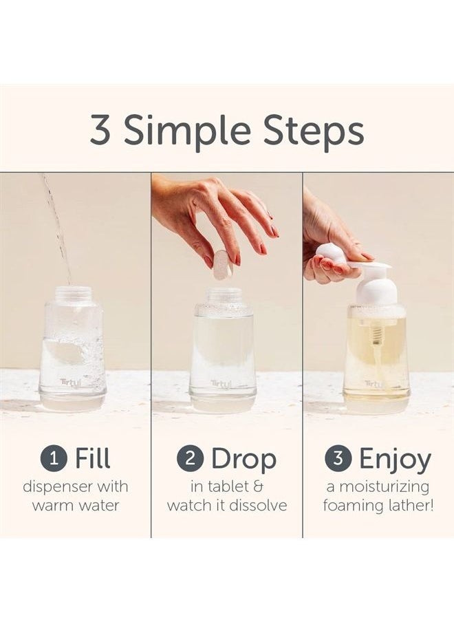 Foaming Hand Soap Tablet Refills - 12 Pack - 96 fl oz total (makes 12x 8 fl oz bottles of soap) - Cleansing & Moisturizing - Compostable Packaging - Unscented
