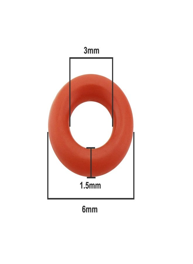 SING F LTD 20pcs RC Remote Control Car Shock Absorber Rubber Sealing Gasket Compatible with 50597 CC01 DF03Ra TA05 TT01D TT02D XV-01 1:8,1:10, Red - Image 4