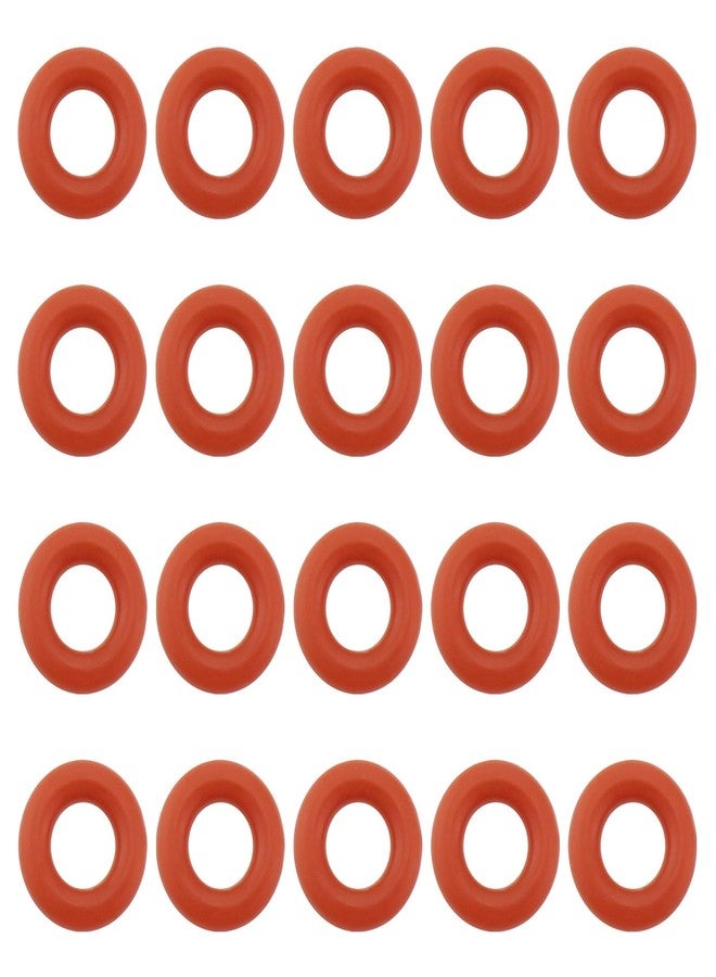 SING F LTD 20pcs RC Remote Control Car Shock Absorber Rubber Sealing Gasket Compatible with 50597 CC01 DF03Ra TA05 TT01D TT02D XV-01 1:8,1:10, Red - Image 1