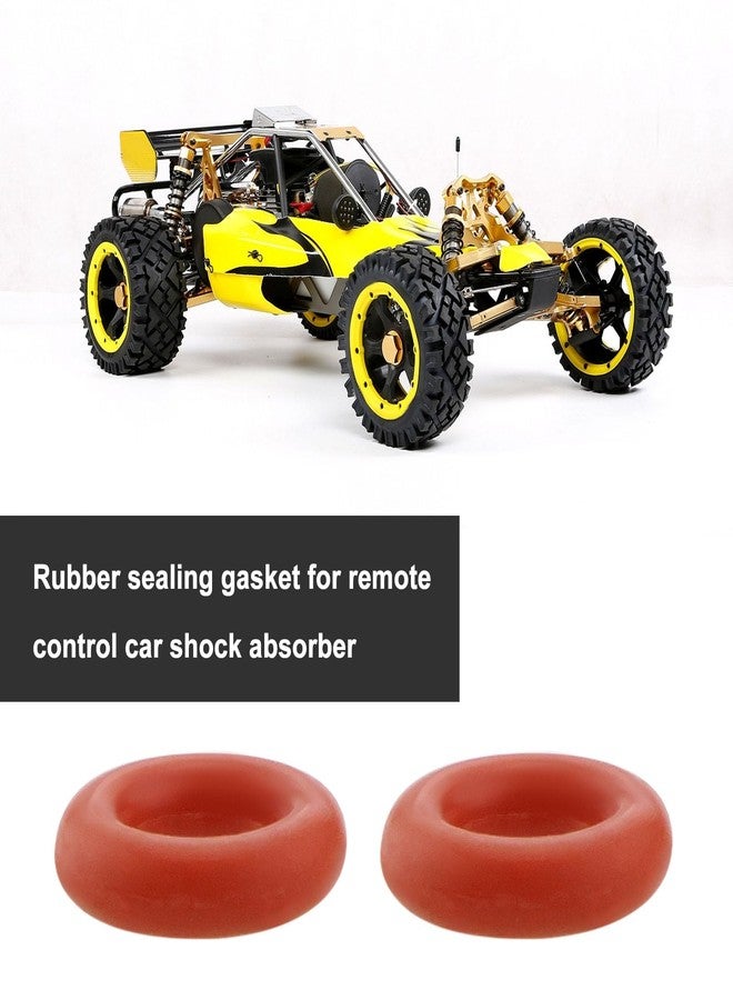 SING F LTD 20pcs RC Remote Control Car Shock Absorber Rubber Sealing Gasket Compatible with 50597 CC01 DF03Ra TA05 TT01D TT02D XV-01 1:8,1:10, Red - Image 3