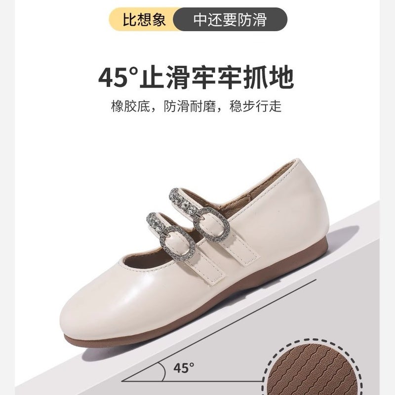 Canyze. Girl'S Small Leather Shoes 2024 Spring New All-Match Children'S Princess Shoes Velcro Baby Shoes - Image 5