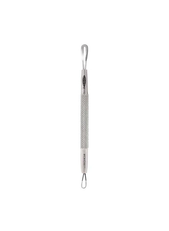 Cricket Logo Classic Skin Care Tool Extractor for White Heads, Black Heads and Removing Blemishes, Non-Rust Stainless Steel - Image 1