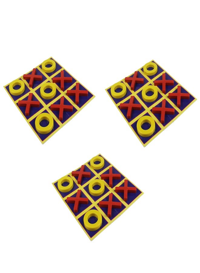 PRIMEFAIR Tic Tac Toe Game Criss Cross Board Game, Party Fun Gift for Boys and Girls Edition Board Game -Best Birthday Gift (Pack of 3) - Image 1