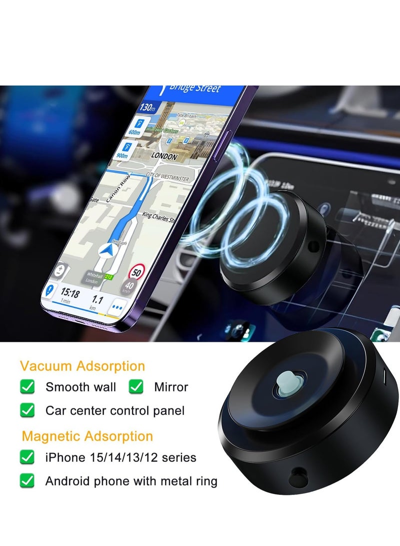 SYOSI Magnetic Car Suction Cup Holder Mount,360 Rotation Magnetic Car Cell Phone Holder,Suction Cup Car Phone Mount,Universal Adjustable Windshield Dashboard Mobile Phone Holder - Image 5