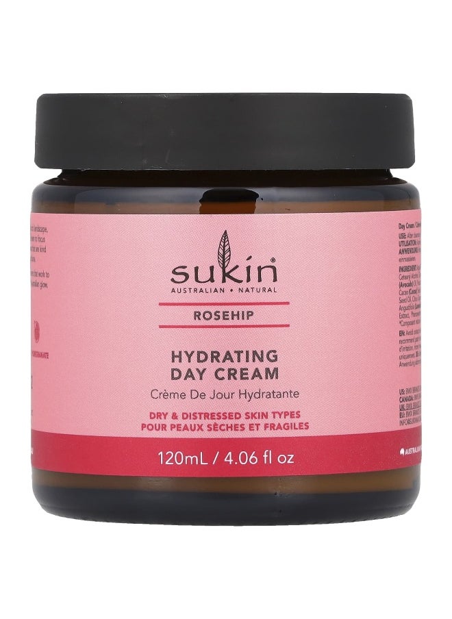 Sukin Sukin, Hydrating Day Cream, Rosehip, 4.06 fl oz (120 ml)  - Image 1