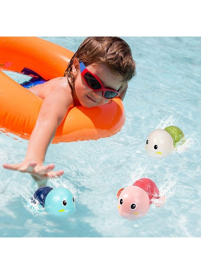 بلس بوينت ألعاب حمام PLUSPOINT، عبوة من 12 لعبة حمام سلحفاة سباحة لطيفة للأطفال الصغار من سن 1 إلى 3 سنوات، ألعاب عائمة تعمل باللف للأطفال بعمر عام واحد، ألعاب مائية لحوض استحمام الأطفال حديثي الولادة، ألعاب حمام سباحة للأطفال في مرحلة ما قبل المدرسة (12 سلحفاة) - Image 3