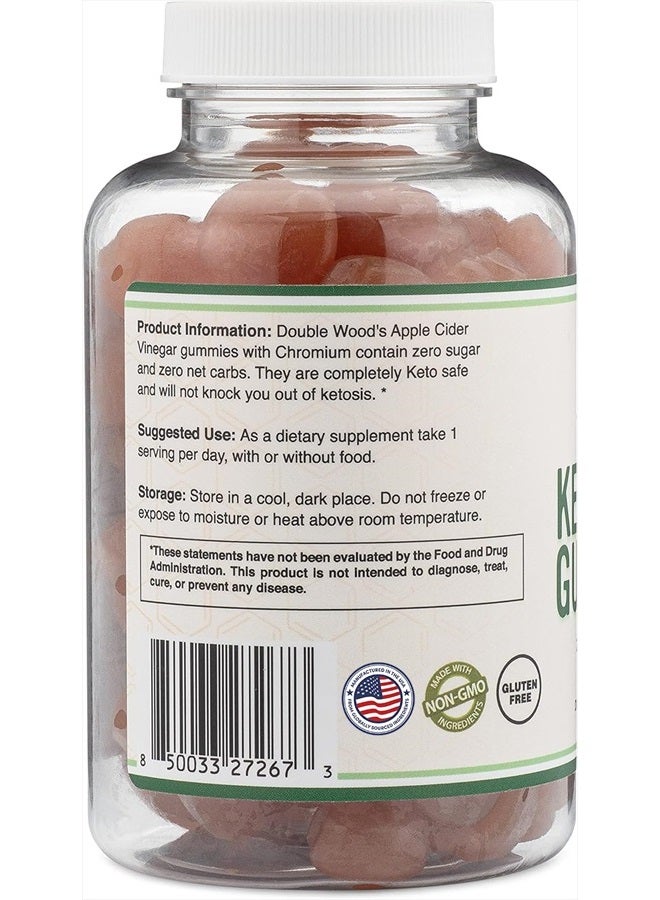 Double Wood Supplements Keto Gummies ACV - Sugar Free Gummies, Zero Net Carbs (60 Keto AVC Gummies, 375mg of Apple Cider Vinegar per Serving) Enhanced with Chromium (Only 2.5 Calories Per Keto Gummy) by Double Wood - Image 3