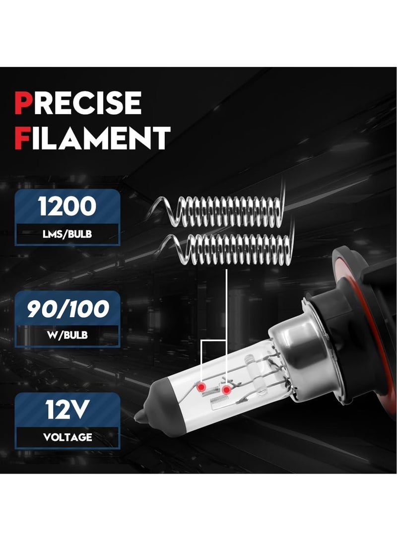 LIGARO Ligaro H13 12V 100/90W Halogen Bulb 5000K, 1200 Lumens- 4 PCS  - Image 4