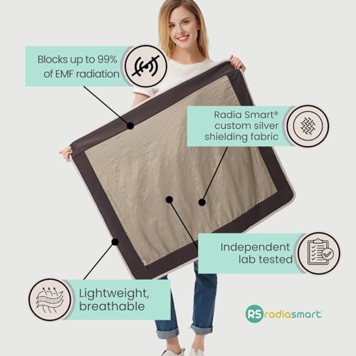 Radia Smart® Grey Cotton Blanket | EMF Protection, Anti-Radiation - Image 4