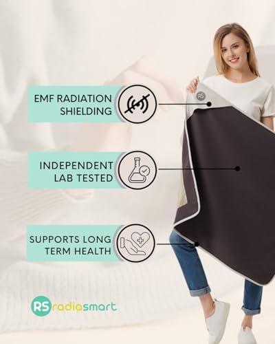 Radia Smart® Grey Cotton Blanket | EMF Protection, Anti-Radiation - Image 2