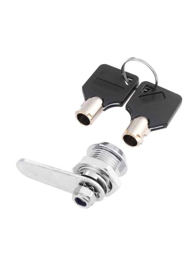 Hicello Drawer Tubular Lock 16Mm Zinc Alloy Security Drawer Cam Cylinder Door Mailbox Cabinet Tool Box Lock 2 Keys Hardware Locks - Image 1