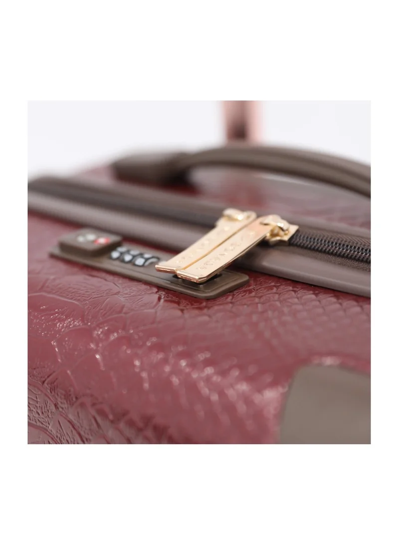 سونادا Hardshell Luggage Trolley Bag 3 Pieces Set,Red (S-20",M-24",L-28")