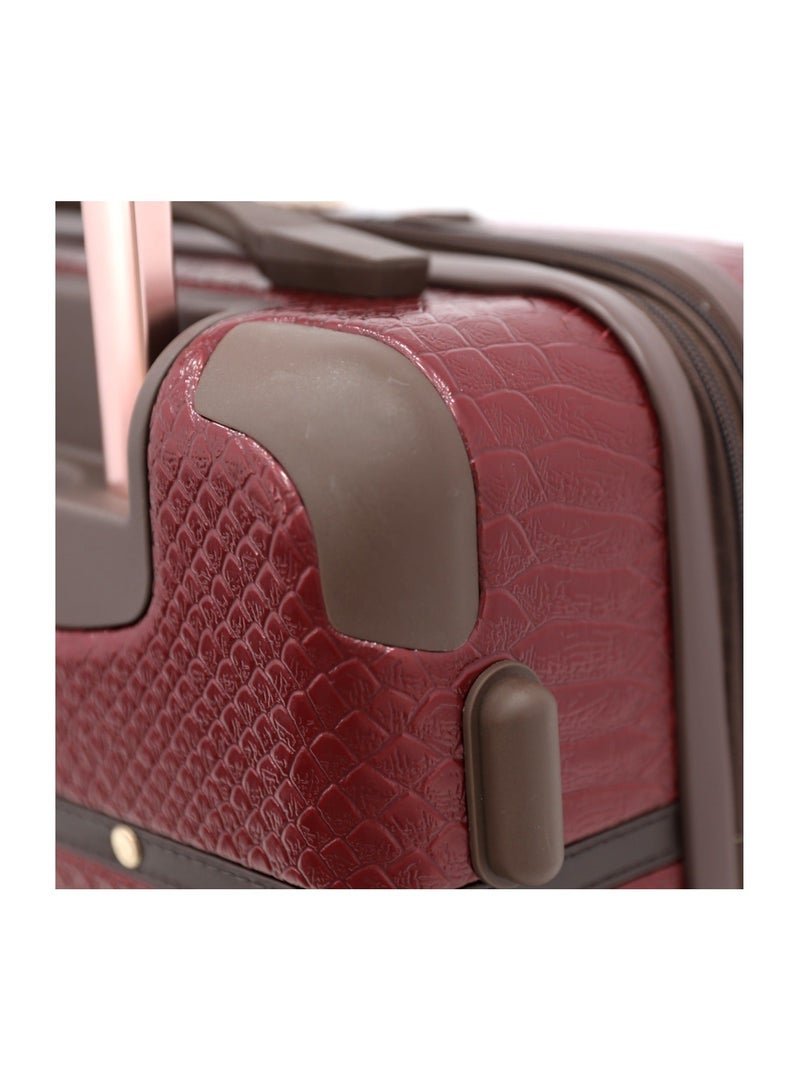 SONADA Hardshell Luggage Trolley Bag 3 Pieces Set,Red (S-20",M-24",L-28") - Image 3