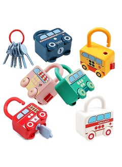Made2Motivate Preschool Learning Activities Lock and Key Toy Montessori Counting and Matching Toy for Toddler Sensory Car Activity Preschool Fine Motor Skill Toy for Kids  - Image 1