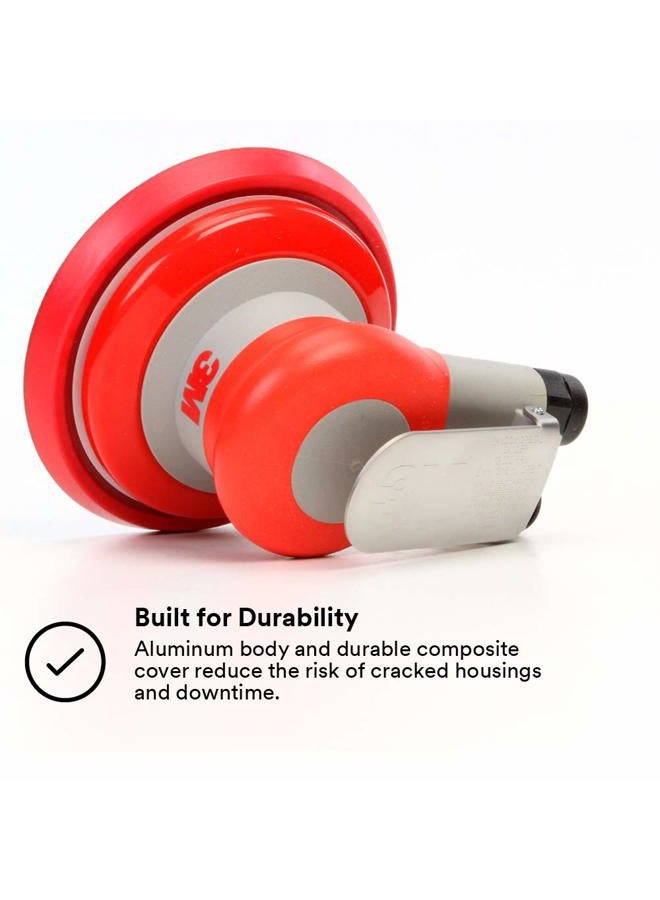 3M Random Orbital Sander – Pneumatic Palm Sander – 5” x 3/16” Diam. Orbit – Stikit Disc Pad – For Wood, Composites, Metal – Original Series, 20317 - Image 4