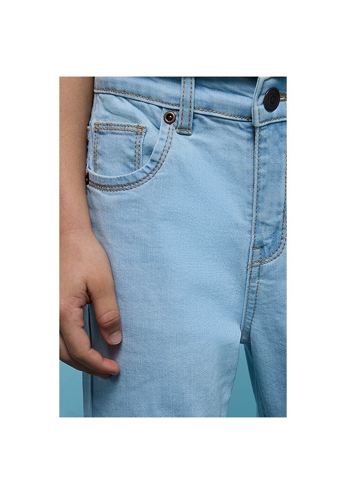 R&B Washed Jeans with Button Closure - Image 5