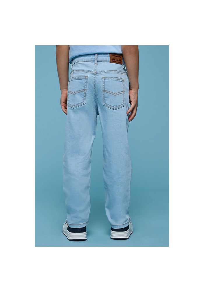 R&B Washed Jeans with Button Closure - Image 4