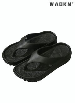 WAOKN Slippers Sandals for Women/Men Personalized Flip-flops Male External Summer Fashion Thick Bottom Couples Beach Soft Bottom Sandwich Foot Slippers Female Non-Slip House Shoes Beach Pool Sliders  - Image 2