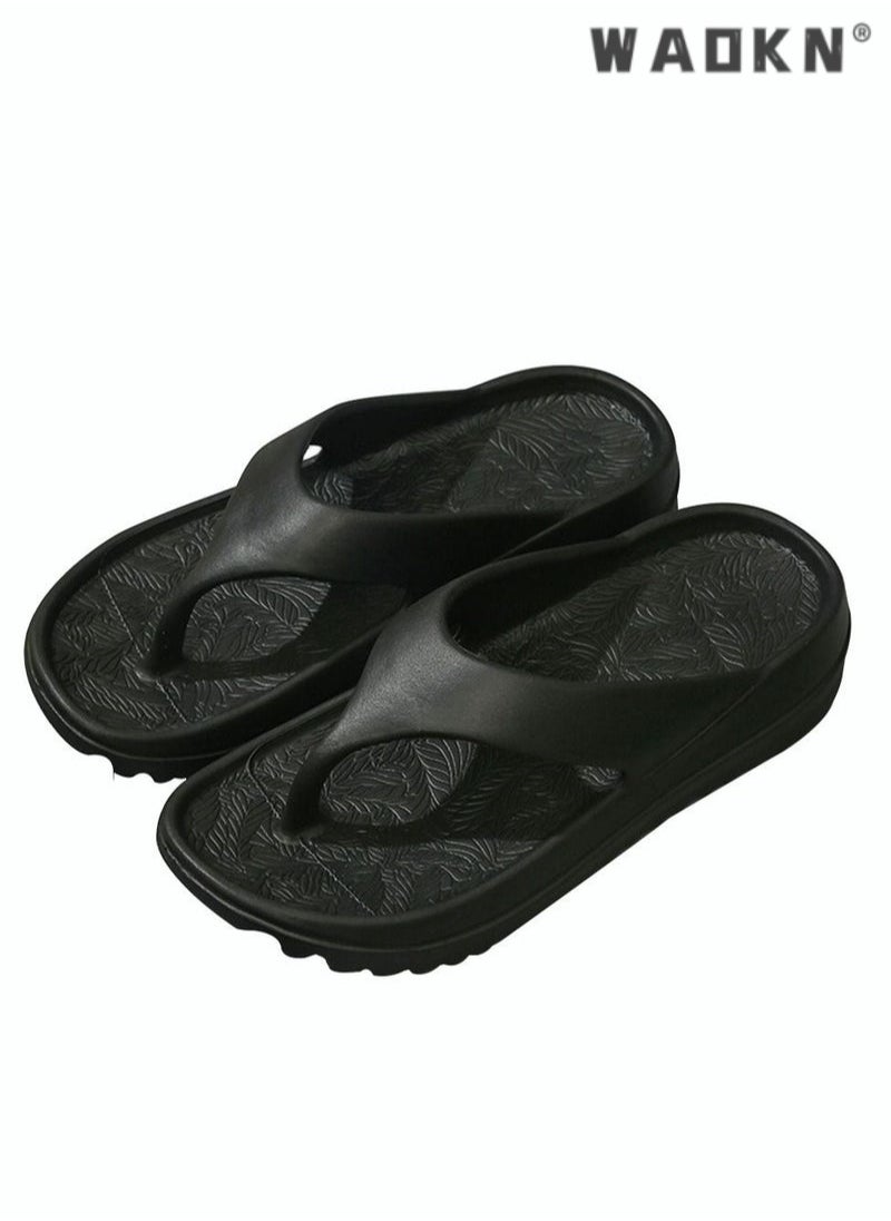 Slippers Sandals for Women/Men Personalized Flip-flops Male External Summer Fashion Thick Bottom Couples Beach Soft Bottom Sandwich Foot Slippers Female Non-Slip House Shoes Beach Pool Sliders