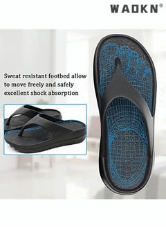 WAOKN Slippers Sandals for Women/Men Personalized Flip-flops Male External Summer Fashion Thick Bottom Couples Beach Soft Bottom Sandwich Foot Slippers Female Non-Slip House Shoes Beach Pool Sliders  - Image 4