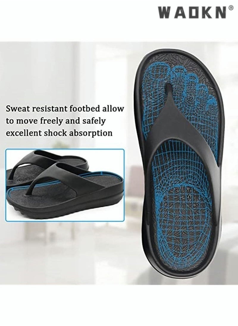 Slippers Sandals for Women/Men Personalized Flip-flops Male External Summer Fashion Thick Bottom Couples Beach Soft Bottom Sandwich Foot Slippers Female Non-Slip House Shoes Beach Pool Sliders