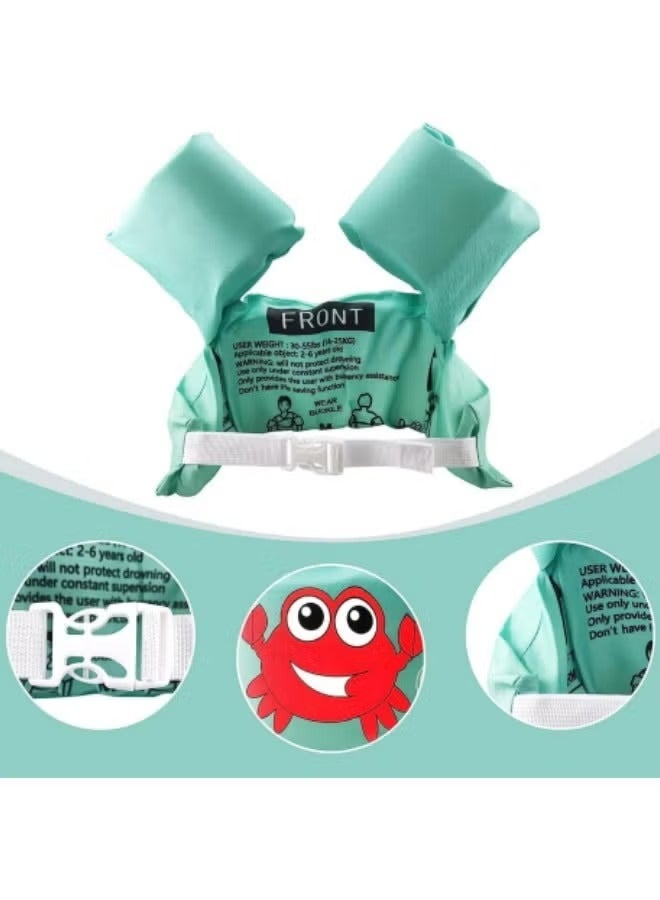 Swim Vest, Kids Water Wings Arm Floaties for 30-66 Pounds, Infant Safety Swim Aid Jumper Inflatable,Swim Arm Bands,Float Sleeves Swimming Armbands  - Image 3