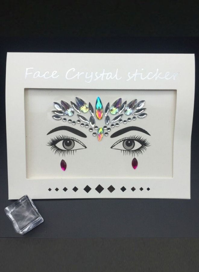 Mermaid Crystal Glitter Face Tattoo Sticker