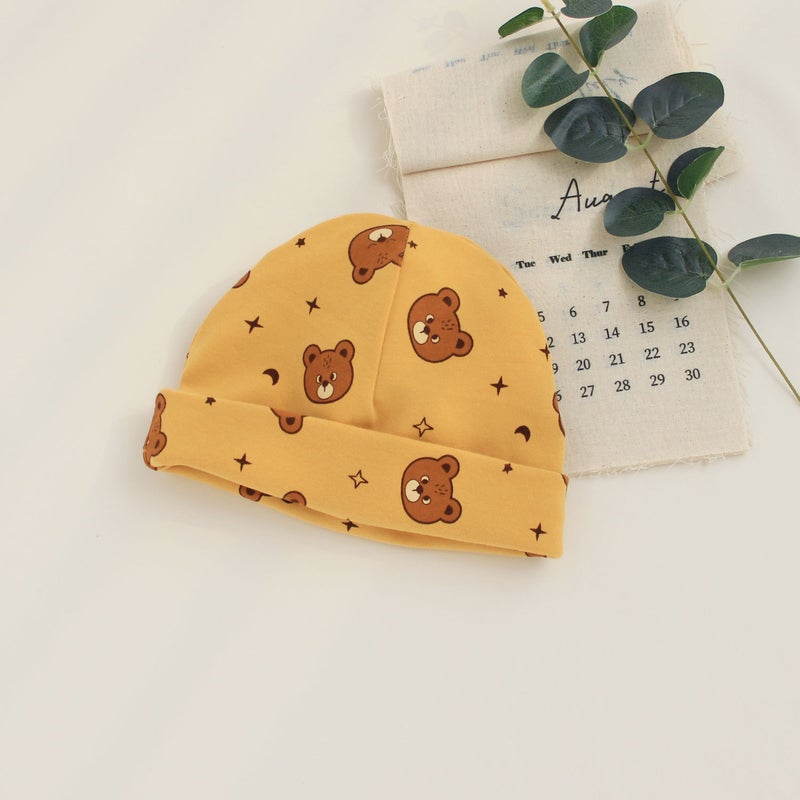 Ins Princess Baby Hat Fontanel Protection Fetal Cap Pure Cotton Baby Sweet Spring Autumn Winter Double Layer Kidsren's Cartoon - Image 1
