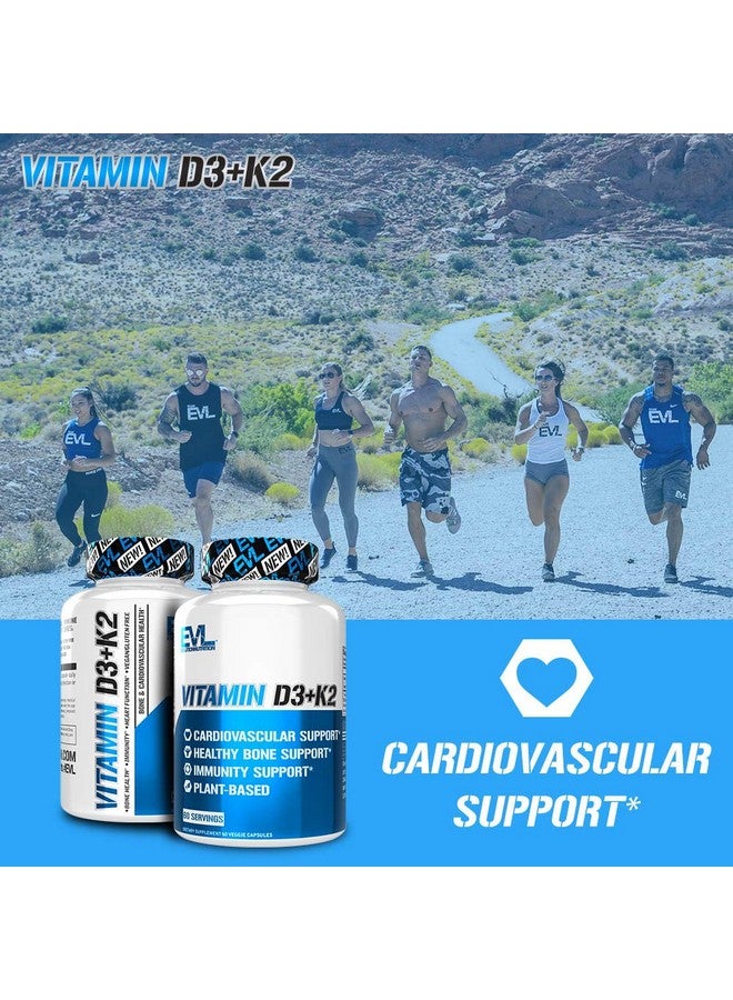 Evlution Nutrition Vitamin D3 + K2 For Immune System Support Bone Brain And Heart Health Support Nongmo And Glutenfree High Potency Improve Calcium Absorption 60 Servings - Image 5