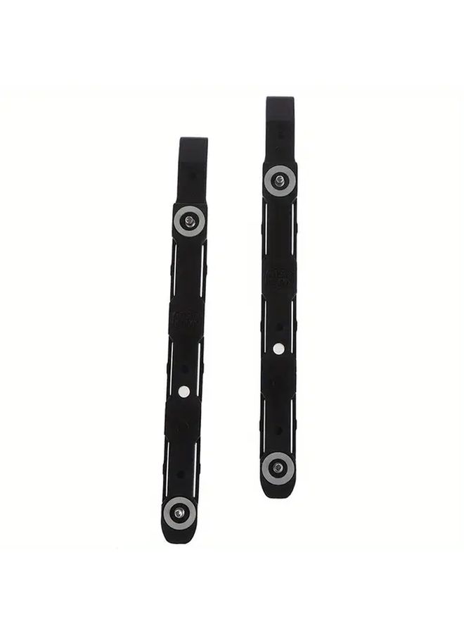 1 Pair Black Chassis Hard Drive Mounting Plastic Rails Durable Flexible Secure Attachment Brackets Enhanced Airflow Improved PC Build Stability Cooler Accessory Robust Construction - Image 1