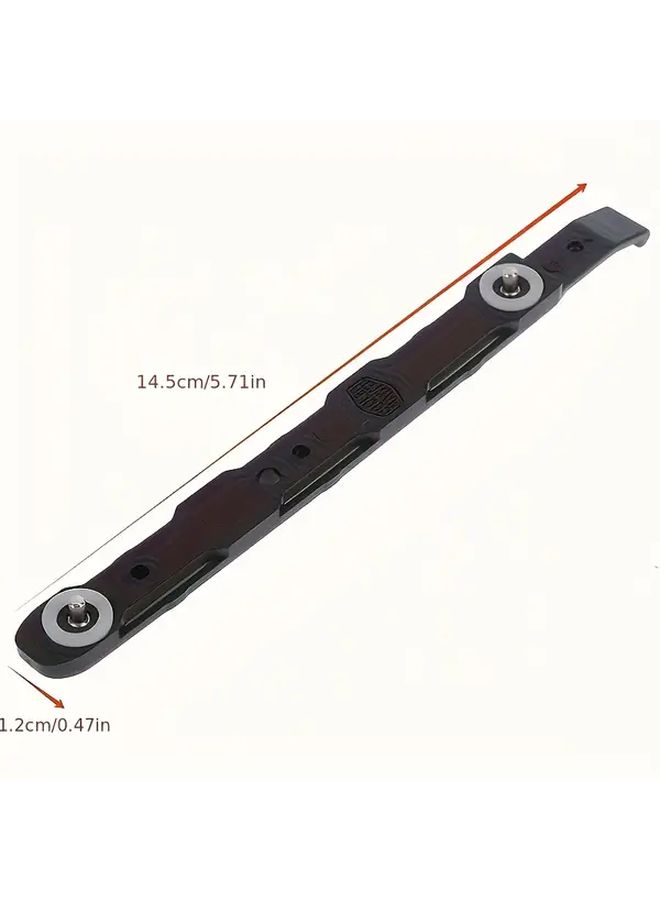 1 Pair Black Chassis Hard Drive Mounting Plastic Rails Durable Flexible Secure Attachment Brackets Enhanced Airflow Improved PC Build Stability Cooler Accessory Robust Construction - Image 2