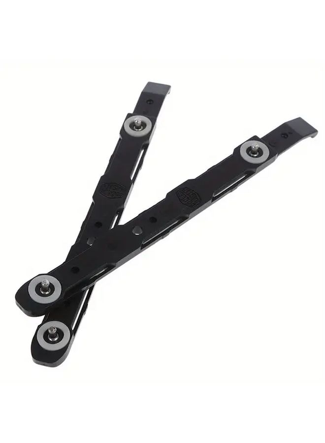 1 Pair Black Chassis Hard Drive Mounting Plastic Rails Durable Flexible Secure Attachment Brackets Enhanced Airflow Improved PC Build Stability Cooler Accessory Robust Construction - Image 4
