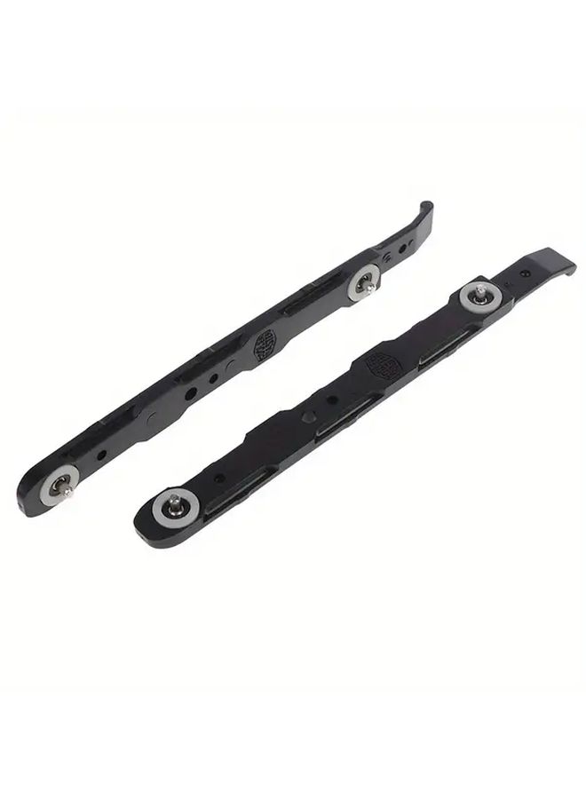 1 Pair Black Chassis Hard Drive Mounting Plastic Rails Durable Flexible Secure Attachment Brackets Enhanced Airflow Improved PC Build Stability Cooler Accessory Robust Construction - Image 3