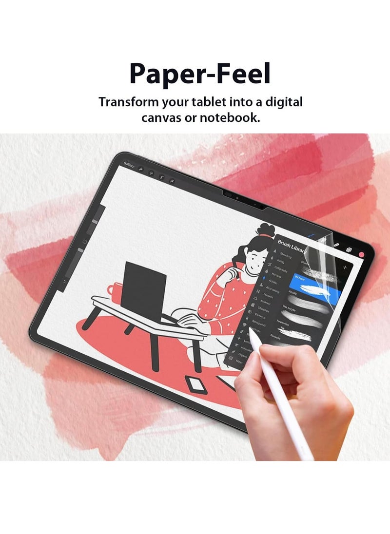 Generic - 2 Pack Paperfeel Screen Protector Compatible with iPad Pro 13 (2024)/iPad Air 13 inch M2 2024/iPad Air 13 inch M3 2025, [New Version Crafted for Natural Writing] [Less Reflection] [Nib Friendly] [with Easy Installation Kit] - Image 1