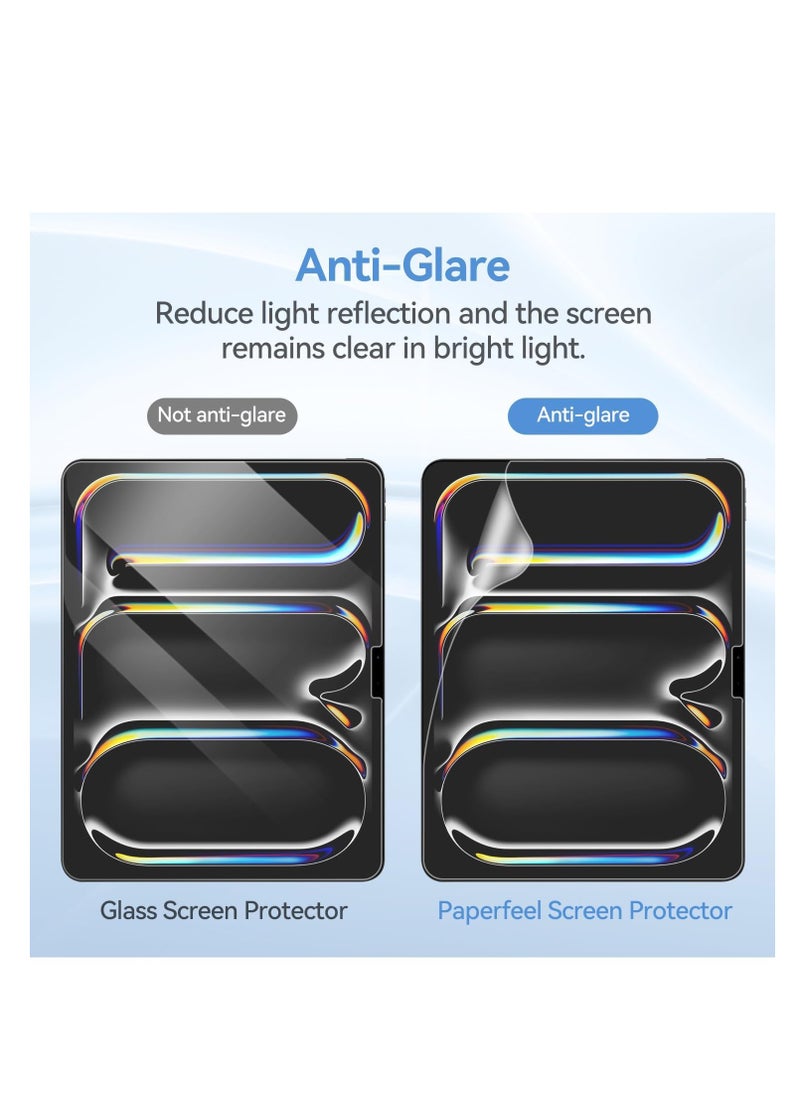 Generic - 2 Pack Paperfeel Screen Protector Compatible with iPad Pro 13 (2024)/iPad Air 13 inch M2 2024/iPad Air 13 inch M3 2025, [New Version Crafted for Natural Writing] [Less Reflection] [Nib Friendly] [with Easy Installation Kit] - Image 1