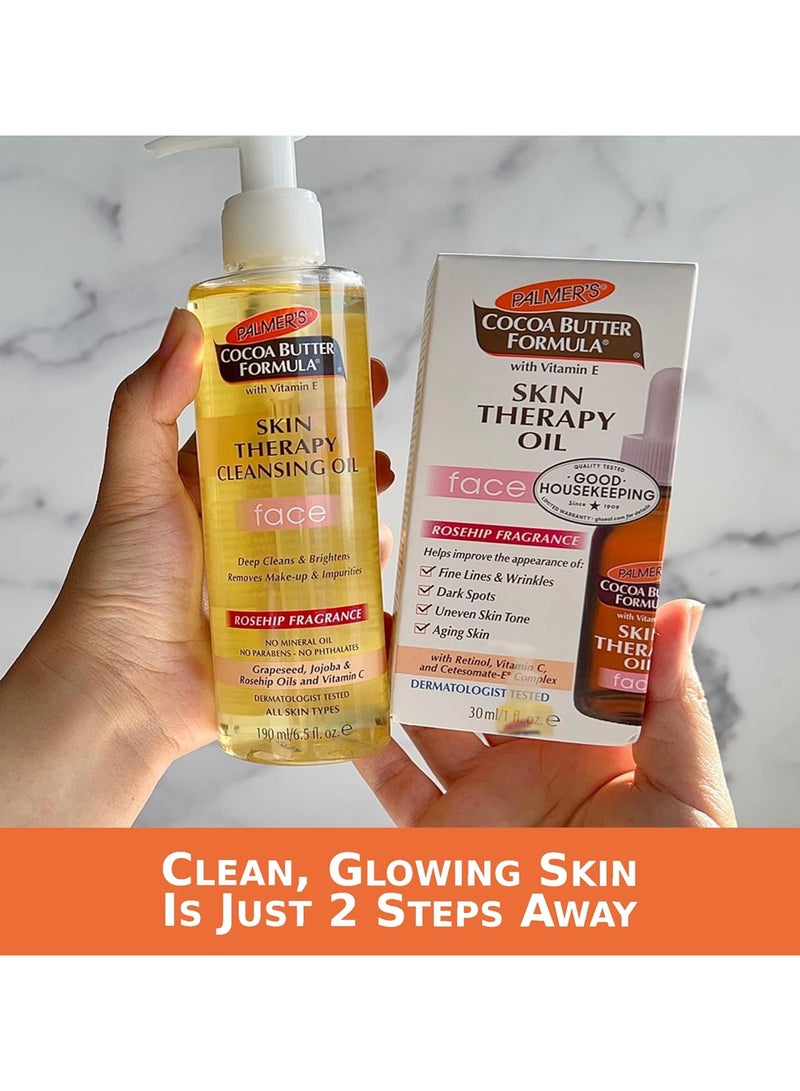 PALMER'S Cocoa Butter Skin Therapy Cleansing Oil Face 190ml - Image 5