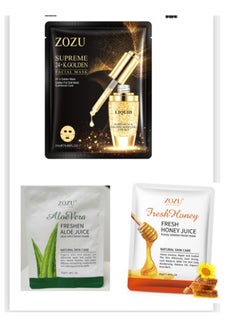 Zozu 6 Packs Moisturizing Faical Mask For Repair  Brighten Smooth Skin  - Image 1