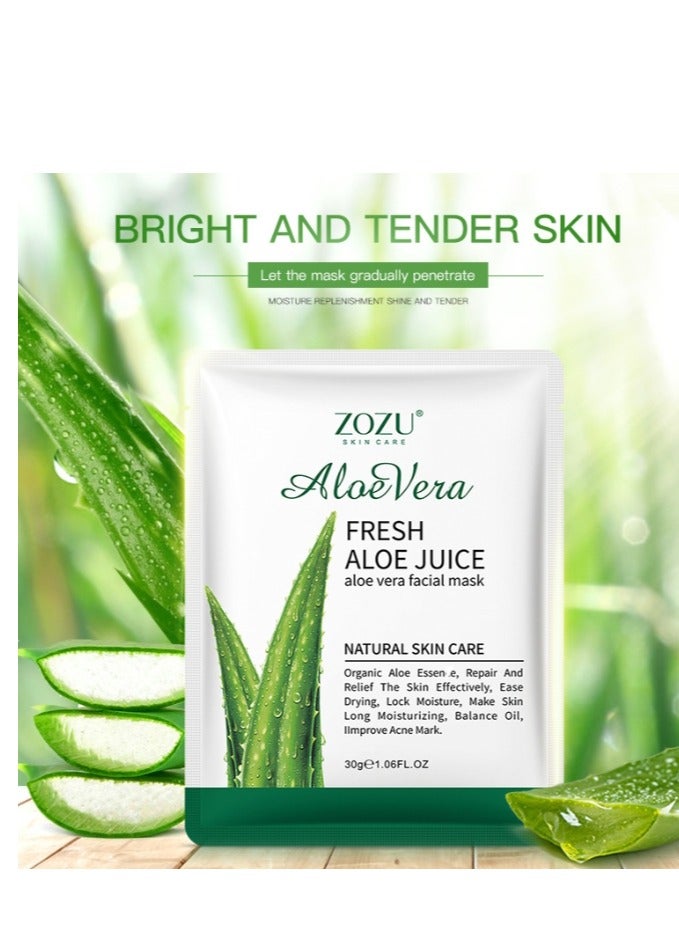 زوزو 6 عبوات من أقنعة الترطيب لإصلاح البشرة وتفتيحها وناعمة - Image 2