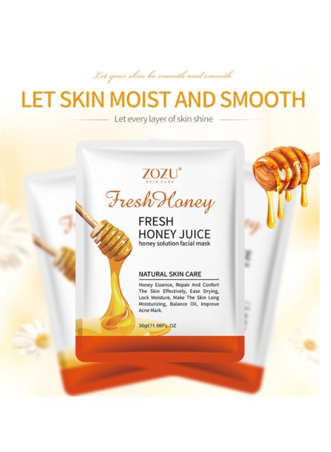 زوزو 6 عبوات من أقنعة الترطيب لإصلاح البشرة وتفتيحها وناعمة - Image 3