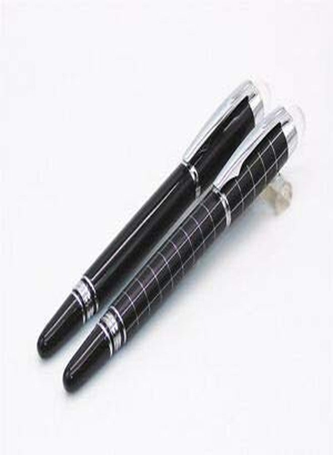 ABAJ Exclusive Baoer Shine Black & Checks Starwalker Roller Ball Pen Gift Set - Image 5