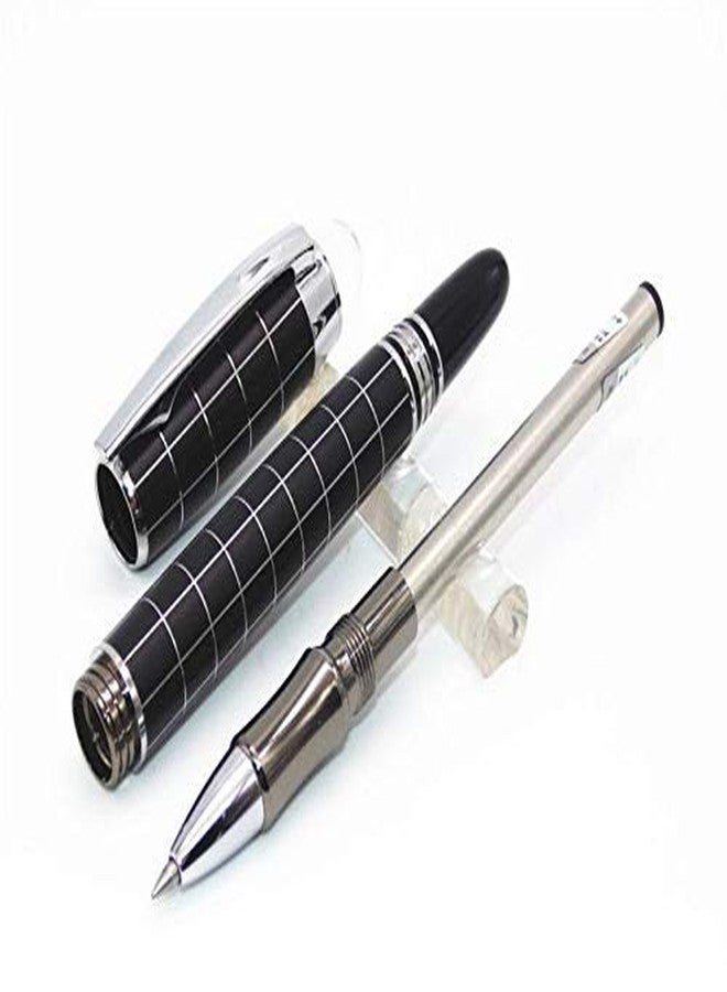 ABAJ Exclusive Baoer Shine Black & Checks Starwalker Roller Ball Pen Gift Set - Image 3