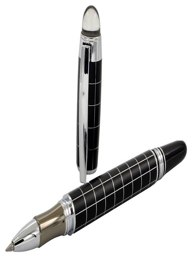 ABAJ Exclusive Baoer Shine Black & Checks Starwalker Roller Ball Pen Gift Set - Image 4